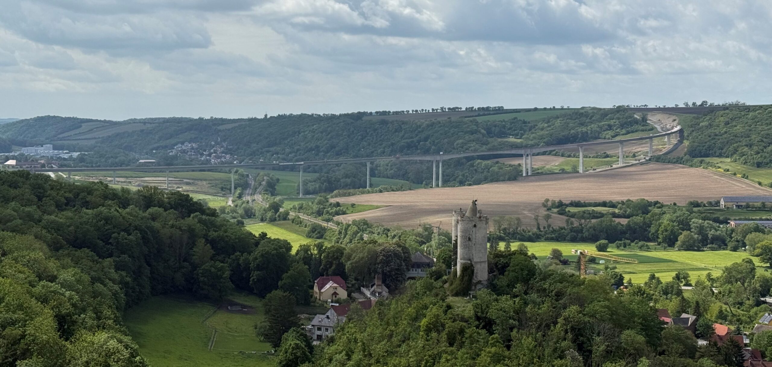 Saalebrücke Bad Kösen - Blick von der Rudelsburg (Bild: Talkenberg)